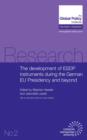 Image for The Development of ESDP Instruments During the German EU Presidency and Beyond