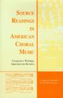 Image for Source Readings in American Choral Music