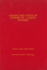 Image for Essays and Texts in Honor of J David Thomas
