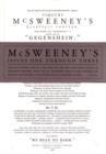 Image for McSweeney&#39;s Issues One Through Three