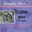 Image for Thank You for Your Friendship