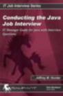 Image for Conducting the Java Job Interview : IT Manager Guide for Java with Iinterview Questions
