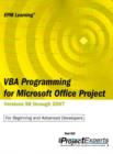 Image for VBA Programming for Microsoft Office Project : Versions 98 Through 2007