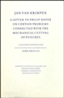 Image for A Letter to Philip Hofer on Certain Problems Connected with the Mechanical Cutting of Punches