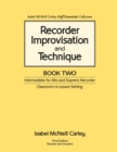 Image for Recorder Improvisation and Technique Book Two