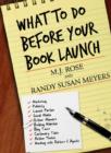 Image for What To Do Before Your Book Launch