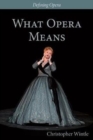 Image for What opera means  : categories and case-studies