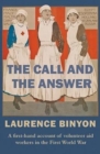 Image for The call and the answer  : a first-hand account of volunteer aid workers in the First World War
