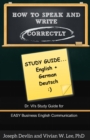 Image for How to Speak and Write Correctly: Study Guide (English + German)