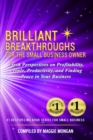 Image for Brilliant Breakthroughs For The Small Business Owner : Fresh Perspectives on Profitability, People, Productivity, and Finding Peace in Your Business