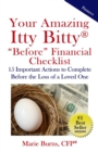 Image for Your Amazing Itty Bitty BEFORE Financial Checklist