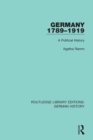 Image for Germany 1789-1919: A Political History