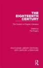 Image for Eighteenth Century: The Context of English Literature