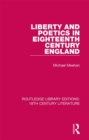 Image for Liberty and poetics in eighteenth century England