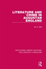 Image for Literature and crime in Augustan England