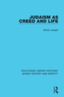 Image for Judaism As Creed and Life