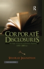 Image for Corporate disclosures: the origin of financial and business reporting 1553-2007 AD