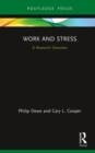 Image for Work and stress: a research overview