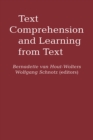 Image for Text Comprehension And Learning