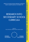 Image for Research Into Secondary School Curricula