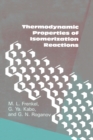 Image for Thermodynamic Properties Of Isomerization Reactions