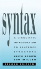Image for Syntax: A Linguistic Introduction to Sentence Structure