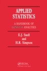 Image for Applied statistics: handbook of GENSTAT analysis