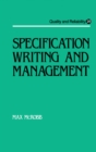 Image for Specification writing and management