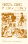 Image for Critical issues in early literacy: research and pedagogy