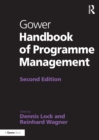 Image for Gower Handbook of Programme Management
