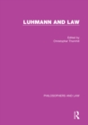 Image for Luhmann and law