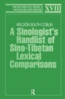 Image for A sinologist&#39;s handlist of Sino-Tibetan lexical comparisons : 18