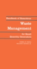 Image for Handbook of hazardous waste management for small quantity generators