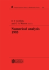 Image for Numerical analysis 1993