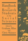 Image for Handbook for research students in the social sciences