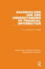 Image for Shareholder Use and Understanding of Financial Information