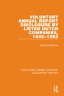 Image for Voluntary Annual Report Disclosure by Listed Dutch Companies, 1945-1983