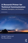 Image for A Research Primer for Technical Communication: Methods, Exemplars, and Analyses