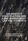 Image for Galbraith&#39;s Construction and Land Management Law for Students