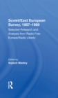 Image for Soviet/east European Survey, 1987-1988: Selected Research And Analysis From Radio Free Europe/radio Liberty