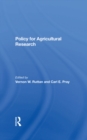 Image for Policy for Agricultural Research