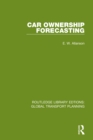 Image for Car ownership forecasting : 2