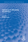Image for Advances in monetary economics
