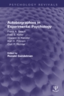 Image for Autobiographies in experimental psychology