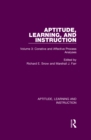 Image for Aptitude, Learning, and Instruction. Volume 3 Conative and Affective Process Analyses