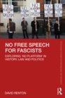 Image for No Free Speech for Fascists: Exploring &#39;No Platform&#39; in History, Law and Politics