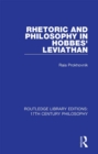Image for Rhetoric and philosophy in Hobbes&#39; Leviathan