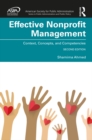Image for Effective Nonprofit Management: Context, Concept, and Competencies