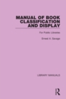 Image for Manual of Book Classification and Display: For Public Libraries : 9