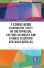Image for A corpus-based contrastive study of the appraisal systems in English and Chinese scientific research articles